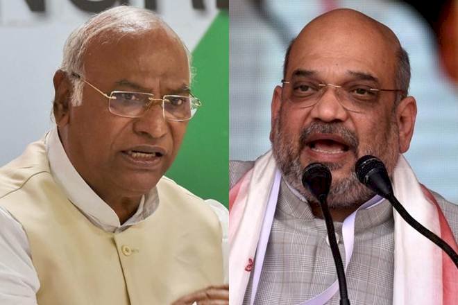 केंद्रीय गृहमंत्री अमित शाह का कांग्रेस पर पलटवार, कहा-कांग्रेस क्यों करती है शस्त्र पूजा का विरोध?