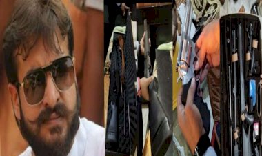 बाहुबली विधायक मुख्तार अंसारी के बेटे अब्बास अंसारी के घर से हथियारों का जखीरा बरामद, हथियारों में 6 देसी-विदेशी असलहे और 4431 गोलियां