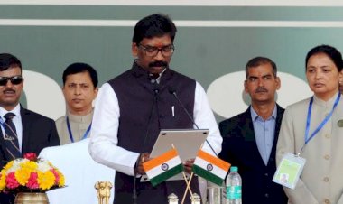 झारखंड में बनी हेमंत सोरेन की सरकार,कांग्रेस के 2 और आरजेडी का 1 विधायक बने मंत्री,रांची के मोदराबादी मैदान में दिखी विपक्षी एकता 