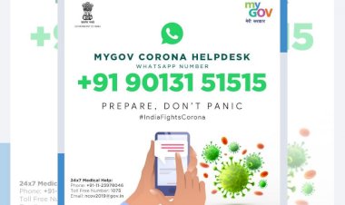 Corona Effect : केंद्र सरकार ने जारी किया Whatsapp Number-9013151515,Tollfree Number 1075,Helpline Number +91-11-23978046 और ncov.2019@gmail.com पर भी पर मिलेंगी कोरोना संबंधी जानकारियां