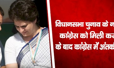 विधानसभा चुनाव के नतीजों में कांग्रेस को मिली करारी हार के बाद कांग्रेस में अंतर्कलह शुरू