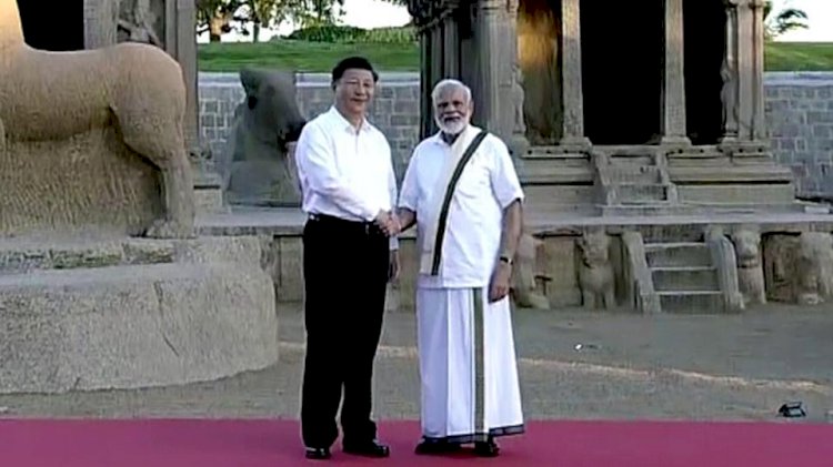 महाबलीपुरम में प्रधानमंत्री नरेंद्र मोदी ने शी जिनपिंग का किया स्वागत, ऐतिहासिक स्थालों के कराए दर्शन