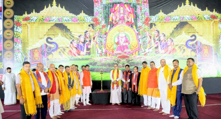 महाराजा अग्रसेन जयंती पर 501 थालियों से की गई महाआरती, हरियाणा के कुंडली में चल रहा हैं भव्य मंदिर के निर्माण का काम