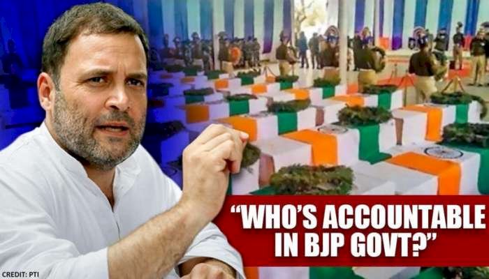 कांग्रेस नेता राहुल गांधी ने पुलवामा आतंकी हमले को लेकर खड़े किए सवाल,कहा-किसे हुआ फायदा? बीजेपी ने दिया करारा जवाब,लगाया राजनीति करने का आरोप