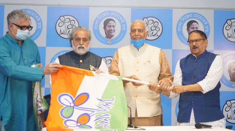 बंगाल चुनाव: TMC में शामिल हुए यशवंत सिन्हा, अटल सरकार में थे वित्त मंत्री