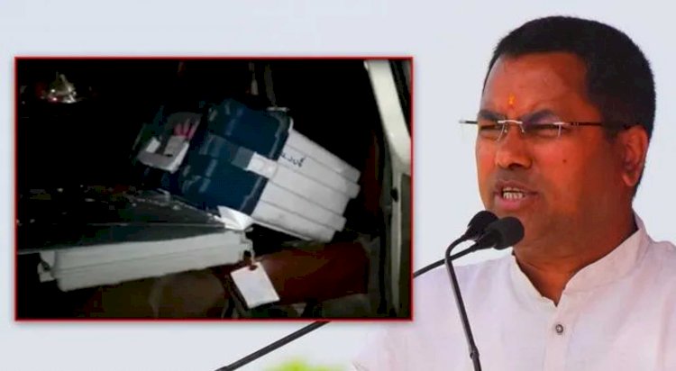 गाड़ी में EVM मिलने पर बीजेपी कैंडिडेट ने कहा- ड्राइवर ने की थी पोलिंग कर्मचारियों की मदद